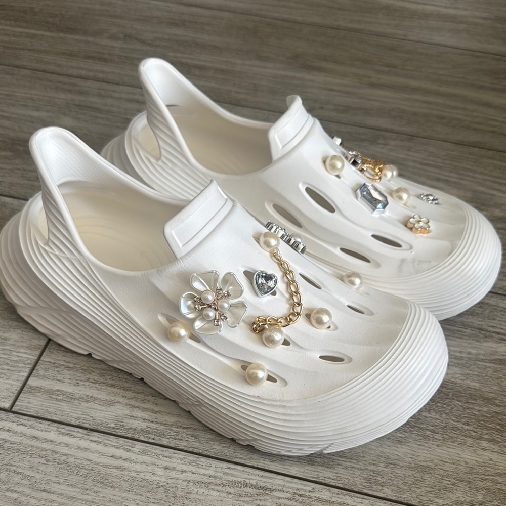 White Embellished Women's Shoes